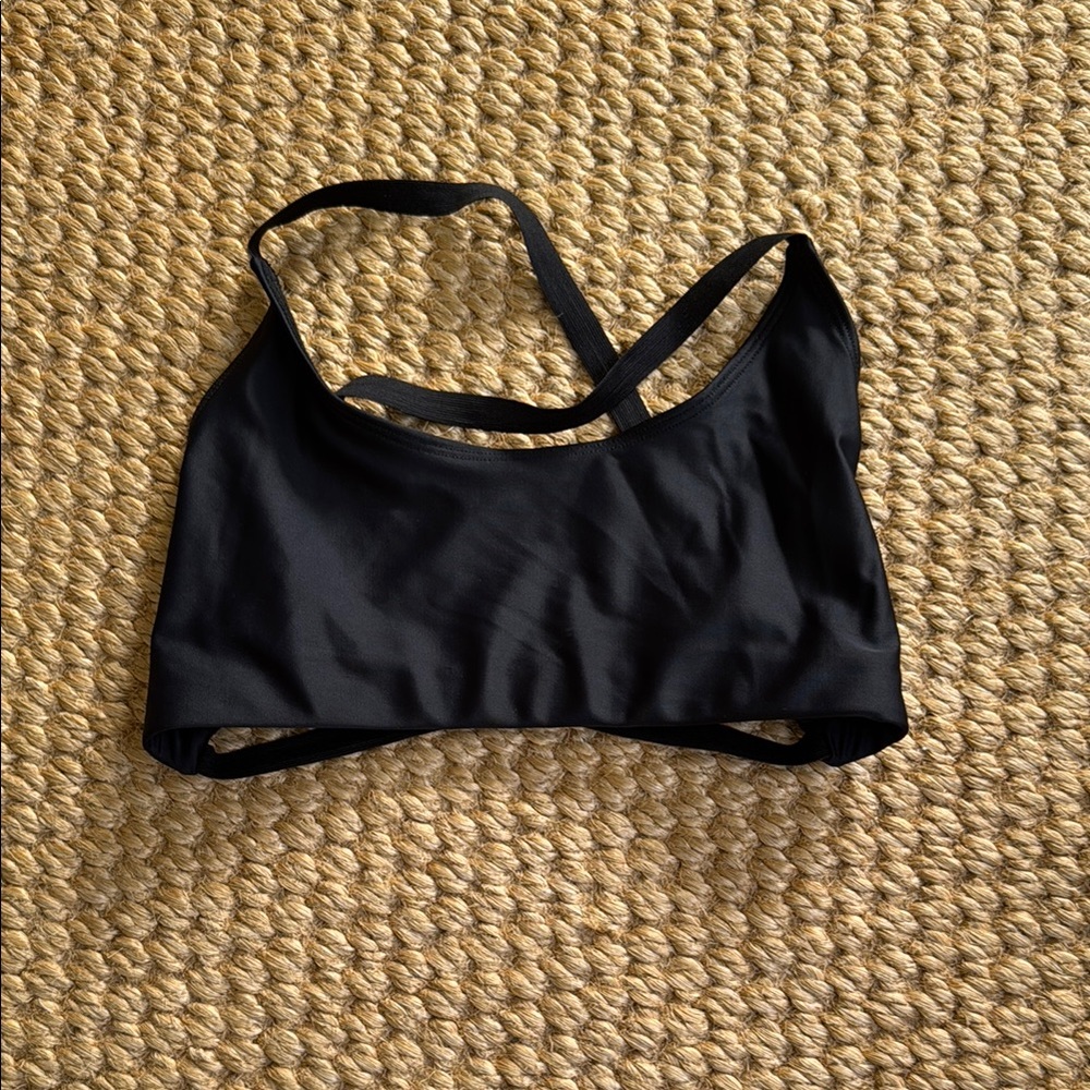 Onzie Black Sports Bra with Racerback Design